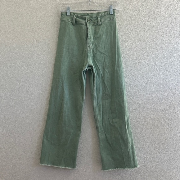 MIOU MUSE - STRAIGHT WIDE LEG DENIM PANTS - Picture 2 of 10